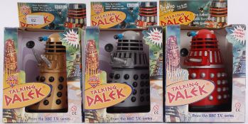 DOCTOR WHO; A collection of 3x Product Enterprise battery operated reissue Daleks.