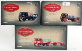 CORGI; A collection of 3x Corgi Vintage Glory Of Steam diecast models; 80001, 80004 and 80007.