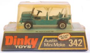 DINKY; A vintage Dinky Toys 342 Austin Mini Moke, within the original display box.