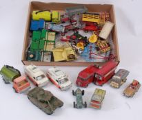 DIECAST; A good quantity of assorted loose vintage diecast model cars to include Britains, Dinky,