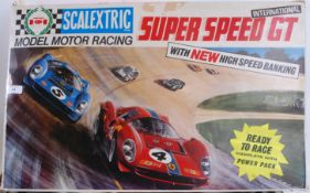SCALEXTRIC; An original Scalextric racing set Super Speed GT.