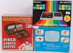 GAMING: A collection of original vintage retro 1980's games consoles to include Kevin Keegan