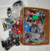 LEGO; A LARGE collection (1x crate) or various loose Lego - mostly wheels and tyres,