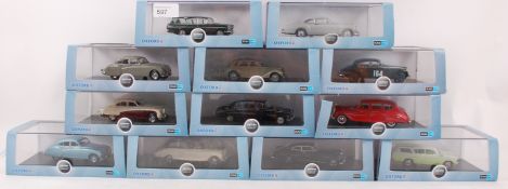 OXFORD; A collection of 12x Oxford Automobile Company 1:43 scale diecast model cars.