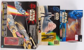 STAR WARS; A collection of 3x boxed Star Wars playsets, 1x by Kenner and the other 2x Hasbro.