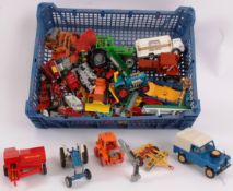 DIECAST; A mixed assortment of loose diecast models to include Britains, Lesney and others.