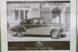 Print of the Jaguar Mark IX framed and g