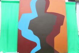 Large Audrey Hopkins canvas art piece en