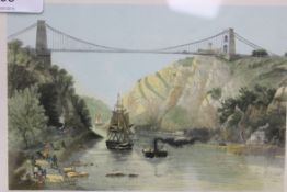 Print of Clifton Suspension Bridge frame