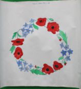 Audrey Hopkins water colour design for c