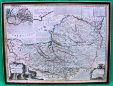 Large print of Somerset County map frame