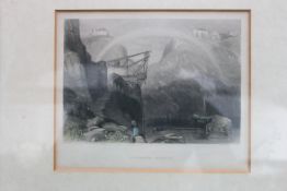 Lithograph print of an etching of Tintag