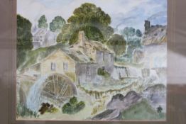 Water colour of Watermill Cottages signe