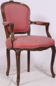 A 20th century French fauteuil armchair