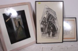 N. Veale 01. Framed and glazed abstract