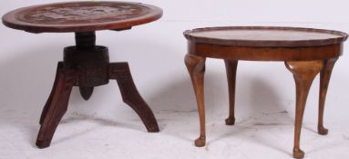 A Queen Anne walnut coffee / occasional