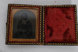 A Victorian daguerreotype portrait minia