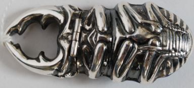 A decorative silver plated enamel set ve