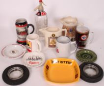 A collection of breweriana / pub adverti