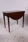 A 19th century Georgian mahogany pembrok