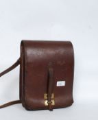 An excellent 1950's gentlemans leather attache case having brass clasp with lined interior