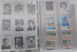 A collection of A&BC gum trading cards to include 2 albums of football cards including black and