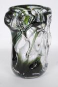 A Whitefriars studio glass Vase circa 1965,