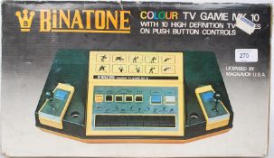 A retro boxed Binatone games console Colour TV Game Mk10,