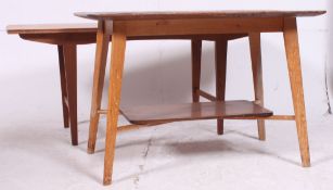 Two vintage 1970's retro coffee tables by Vanson in the Danish style ( see illustrations )