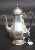 A 1917 silver hallmarked 3 piece teaset comprising teapot,