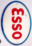 A vintage style reproduction Esso garage advertising metal sign