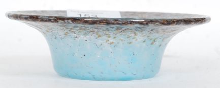 A Monart Art Glass - Ysart Family large 1930's coded XX shape b owl,