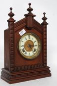 A decorative late 19th century American Ansonia wall clock