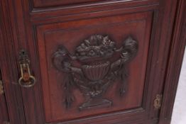 An impressive Victorian large mahogany mirror back sideboard.
