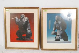 A pair of Canadian Indian native American tribal framed photographs,