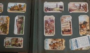 An excellent vintage cigarette card album consisting of many subject / series.