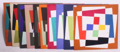 Douglas Herbert Courtenay Auburn  (1916 - 2000) A collection of 10 geometric abstract oil on board