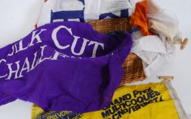 A collection of flags once belonging to Tony Bullimore.