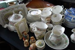 BRAMLEY HEDGE; A large collection of Bramley Hedge china to include teapot, cups, plates,