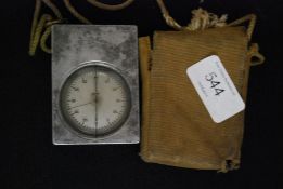 A vintage Finnish military compass in its original canvas case