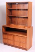 A retro 1970's Nathan teak display cabinet.