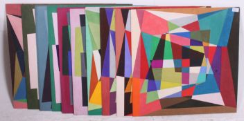 Douglas Herbert Courtenay Auburn  (1916 - 2000) A collection of 10 geometric abstract oil on board