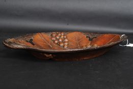 An early 20th century Ruef Brothers Black Forest carved dish,