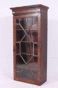 A Georgian 19th century mahogany astragal glazed bookcase cabinet.