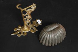 A well shaped Victorian steel jelly mould,