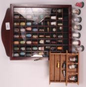 A collection of thimbles, to include china, enamel,