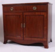 An excellent quality Georgian style solid mahogany bow front bedroom tallboy chest of drawers.