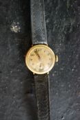 An 18ct gold ladies Zenith cocktail watch.