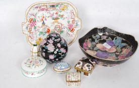 A collection of assorted ceramics to include Limoges, oriental dish, transfer printed Chinese plate,