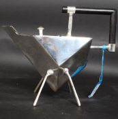 A 20th century Christopher Dresser style silver plated teapot.